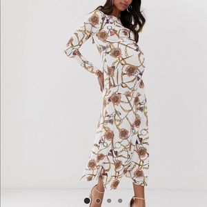 Queen B Ruched Midi Dress